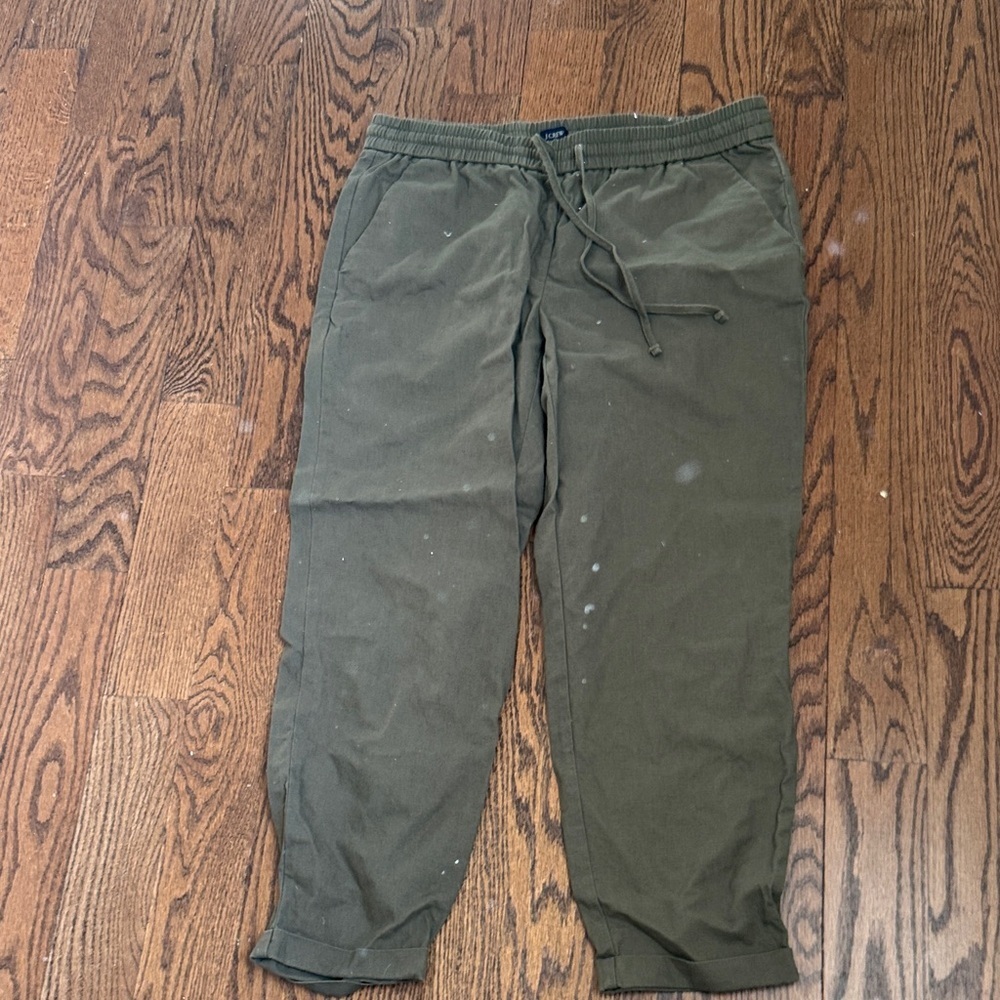 J. Crew Olive Green Women's Straight Leg Pants